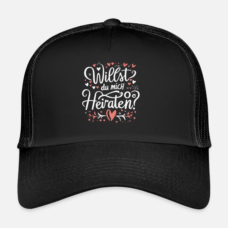 Willst du mich heiraten Trucker Cap