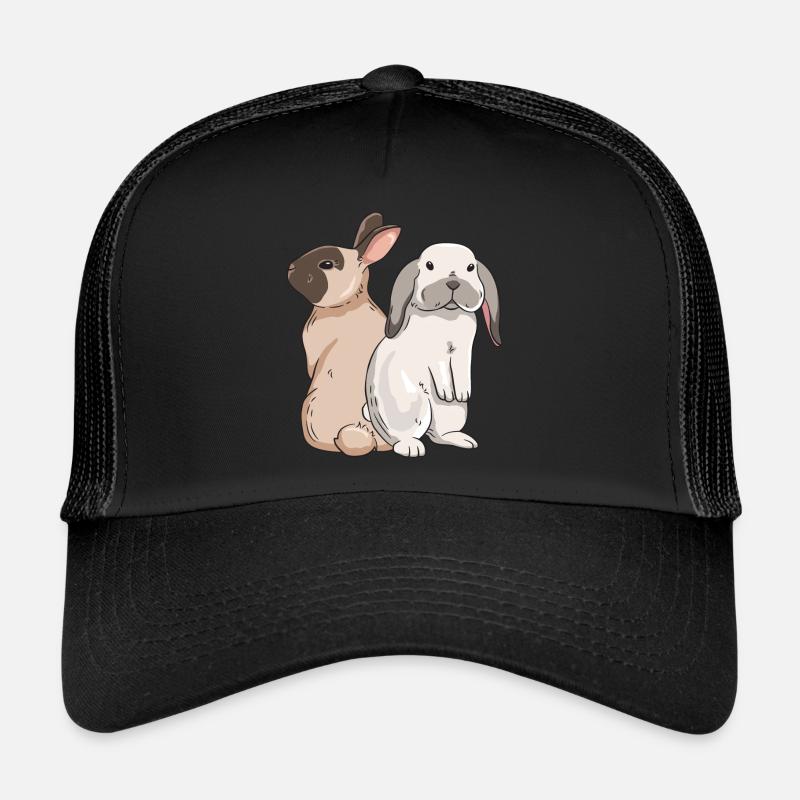 Conception de lapin mignon pour les propriétaires de lapins Casquette trucker 