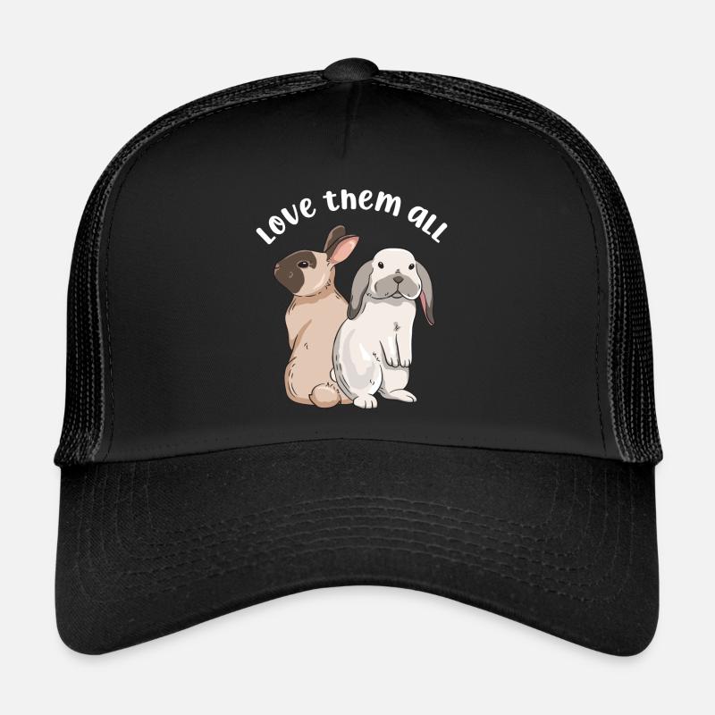 Conception de lapin mignon pour les propriétaires de lapins Casquette trucker 