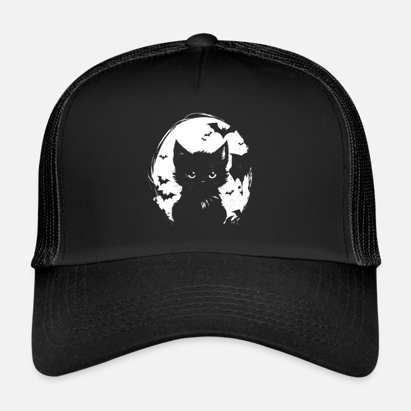 Petit chat effrayant Casquette trucker 