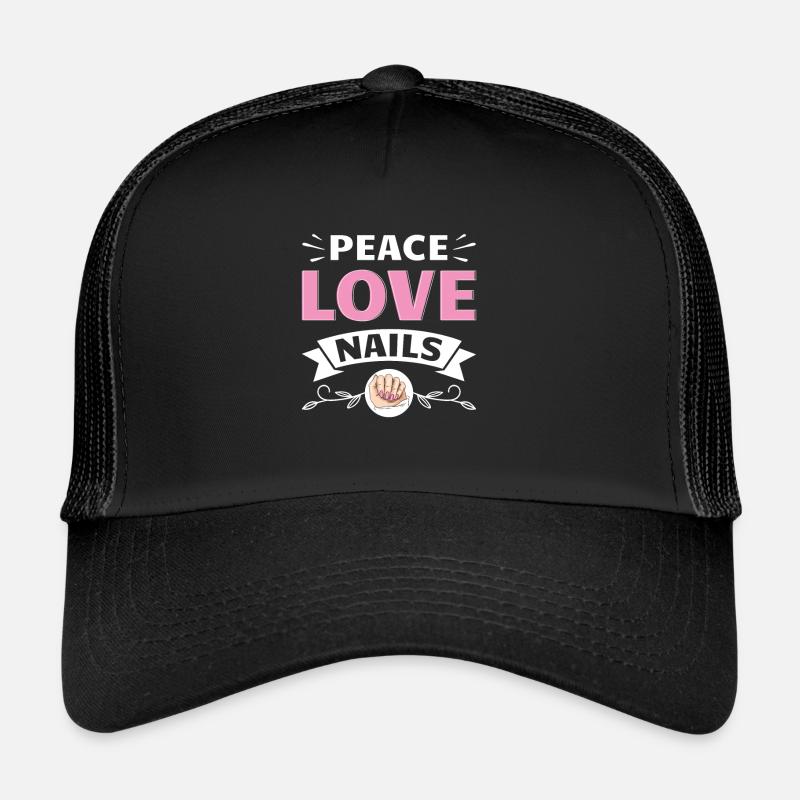 Nail Tech Manicure Nail Technician - Trucker Cap - black/black