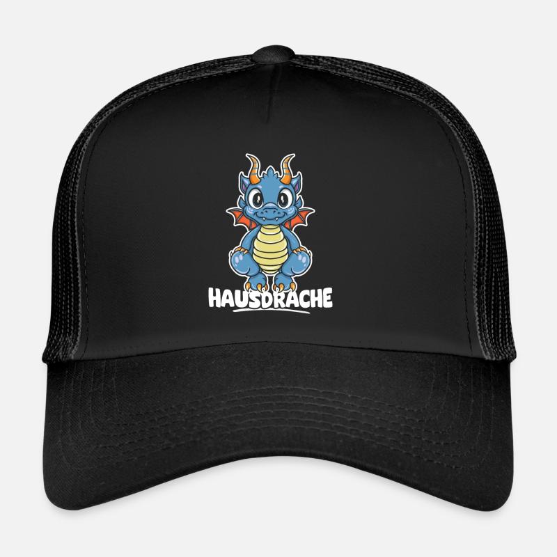 Hausdrache. Stark, Mutig und Unbesiegbar. Drache Trucker Cap