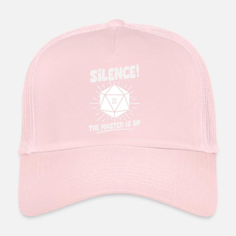 Silence! Le Master Is Up D20 Cube Casquette trucker 