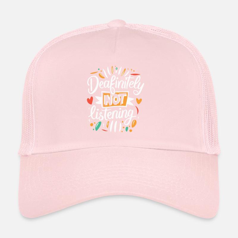 DEAFinitely Not Listening - Deaf Pride Trucker Cap