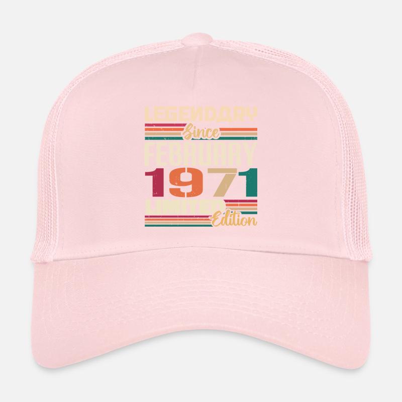 Février 1971 Cadeau d’anniversaire Février 1971 Casquette trucker 