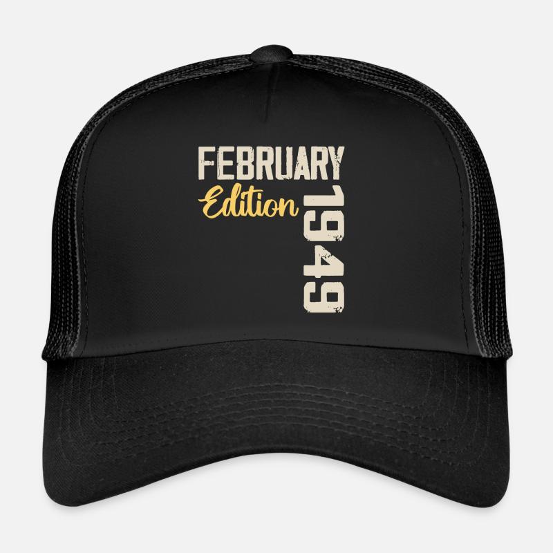 Février 1949 Anniversaire Février 1949 Rétro Casquette trucker 