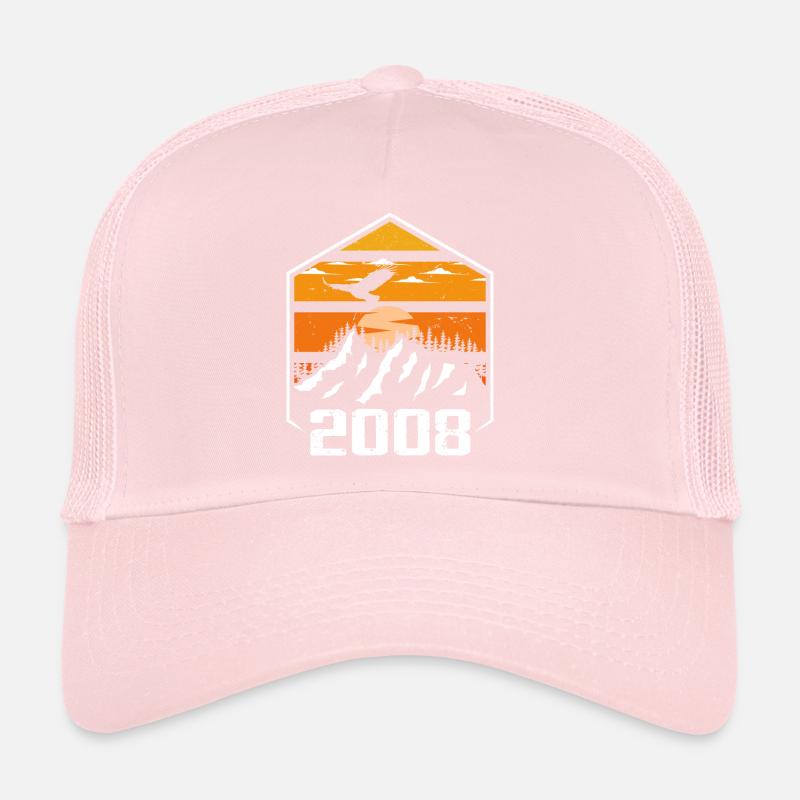 Anniversaire 2008 Millésime 2008 Fabriqué en 2008 Casquette trucker 