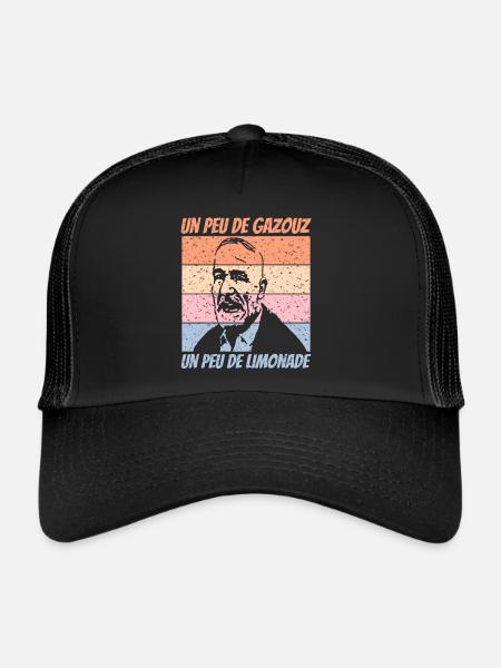 Un peu de gazouz un peu de limonade - Casquette trucker  - noir/noir - Devant