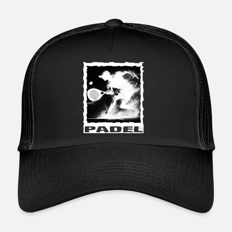 Padel - Trucker Cap - Schwarz/Schwarz