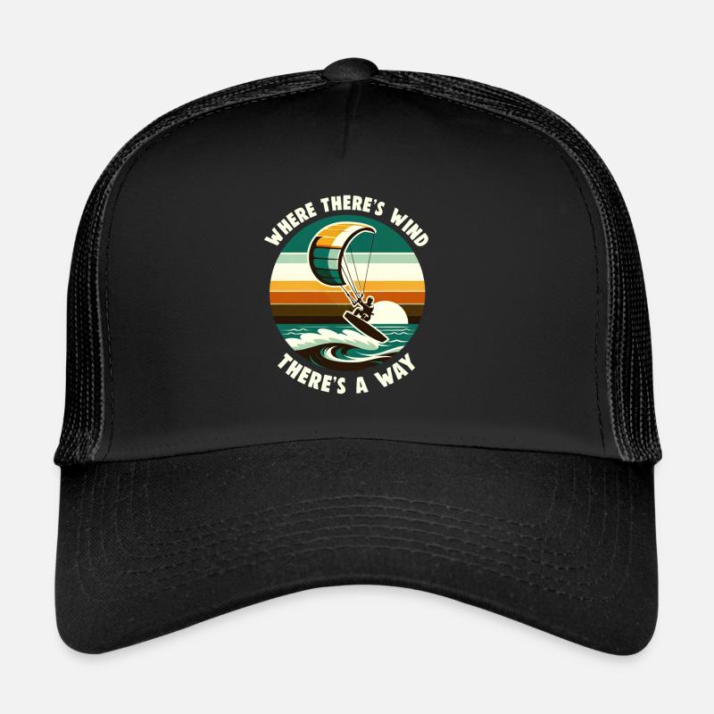 Kitesurf Ride avec le vent Kitesurfer Casquette trucker 