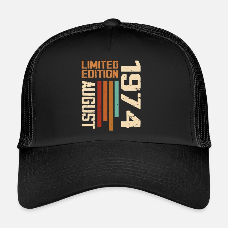 August 1974 Birthday Gift August 1974 August Trucker Cap