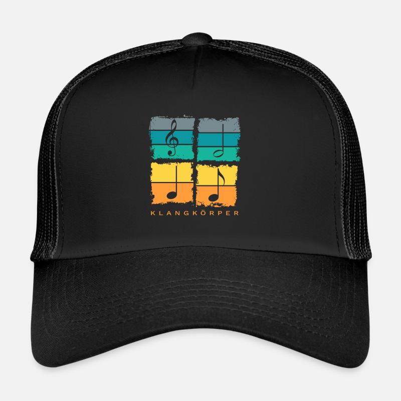 Klangkörper Chor Orchester Retro - Trucker Cap - Schwarz/Schwarz
