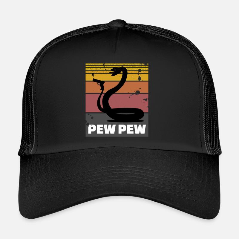 Serpent au pistolet (Pew Pew) Casquette trucker 