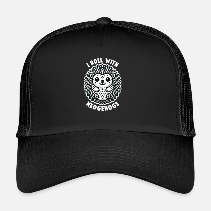 Cute Hedgehog Lover Funny Hedgehog Cute Hedgehog Trucker Cap