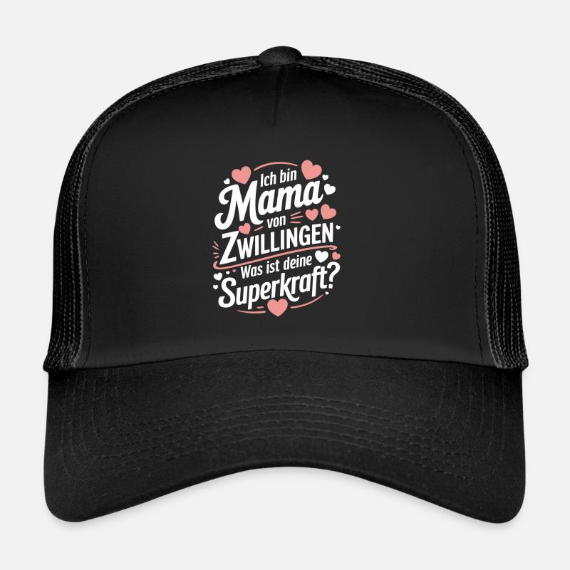 Zwillingsmama Zwillings Mutter, Mama von Zwillinge Trucker Cap