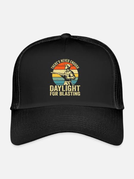 Never Enough Pressure Washer Steam Cleaner retro - Trucker Cap - black/black - Front