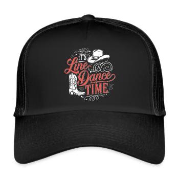 Danse en ligne Danse en ligne Danse en ligne Danse - Casquette trucker  - noir/noir - Devant