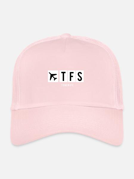 FLUGHAFEN TENERIFFA - TFS - Trucker Cap - Hellrosa - Vorne