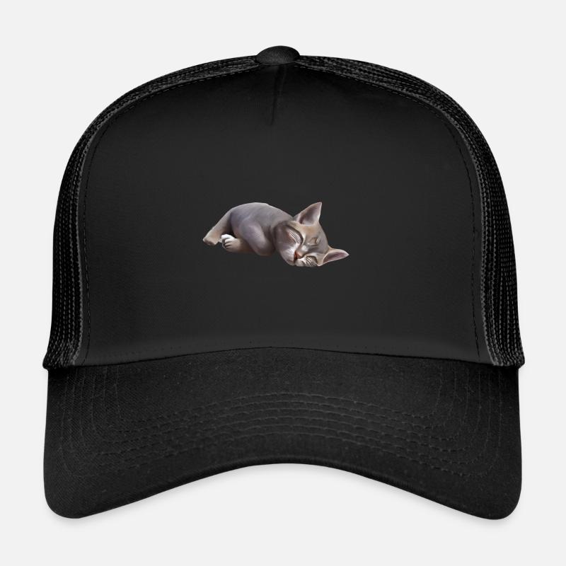 Sleeping cat Trucker Cap