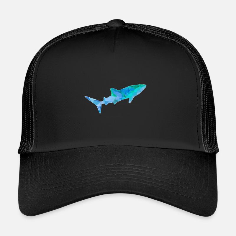 Requin-baleine bleu vert Casquette trucker 