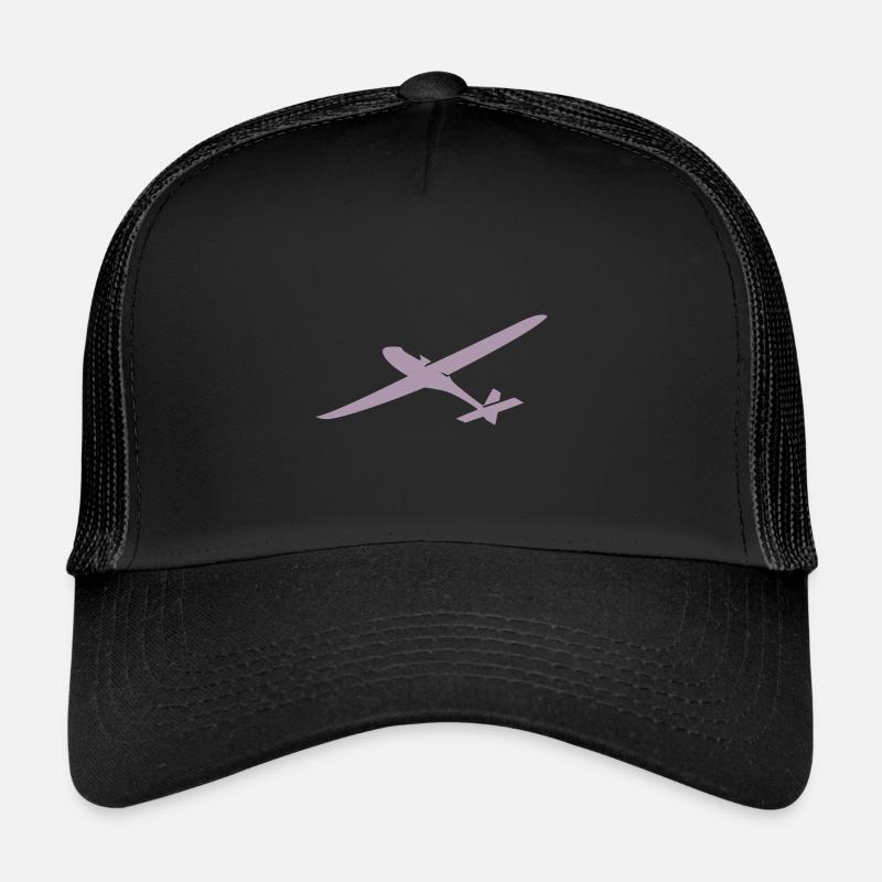 Sky Glider: Silhouette of a glider Trucker Cap
