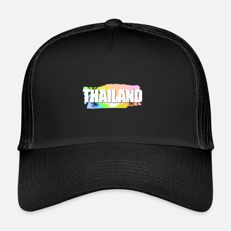 Thaïlande - Casquette trucker  - noir/noir