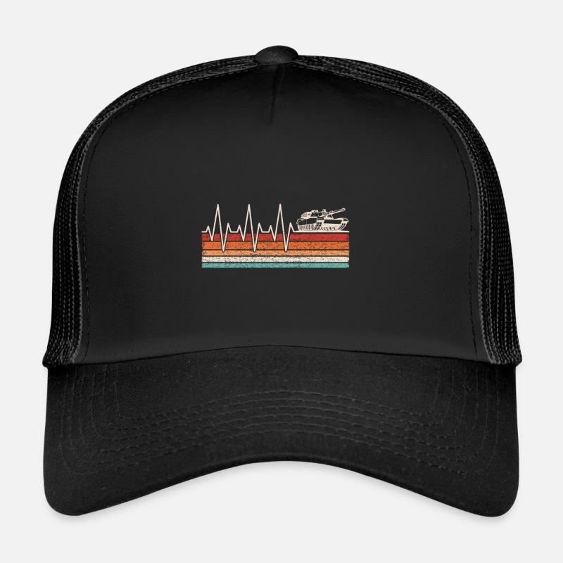 Panzerfahrer Herzschlag Trucker Cap