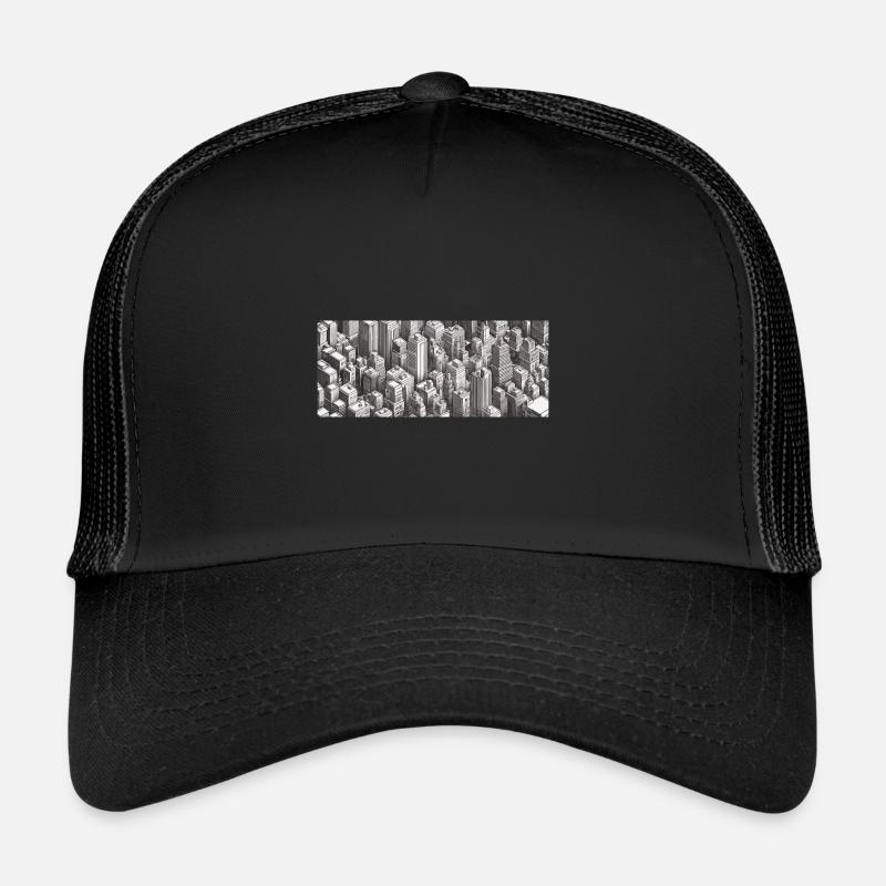 Town - Trucker Cap - black/black