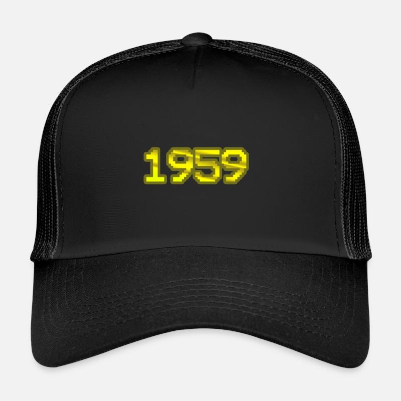 1959 - Trucker Cap - Schwarz/Schwarz
