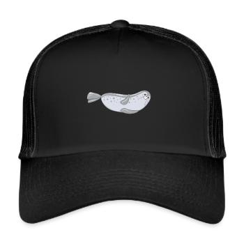 Phoque - Casquette trucker  - noir/noir - Devant