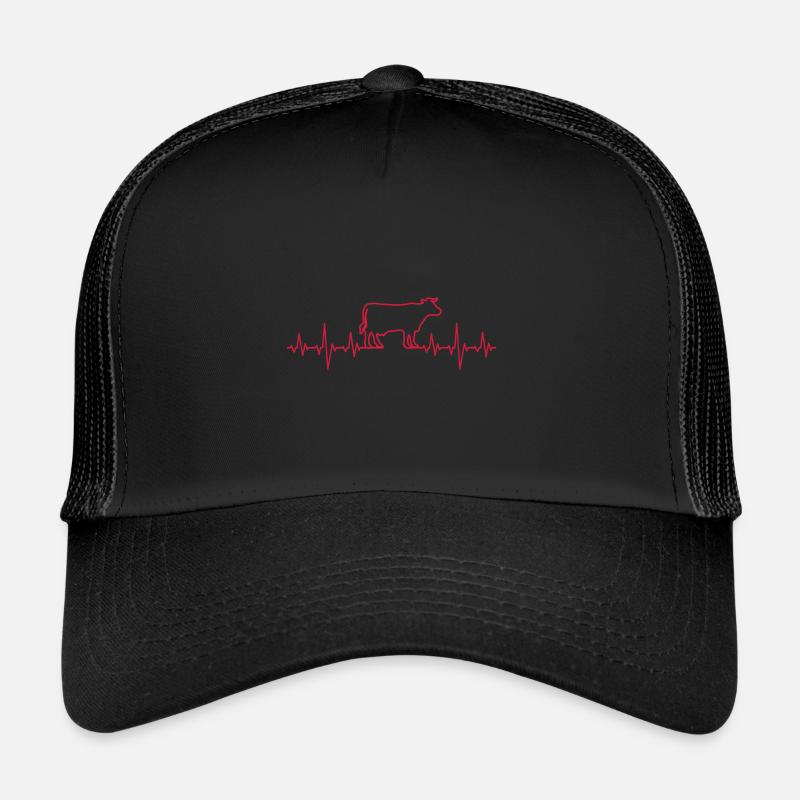 Kuh - Trucker Cap - Schwarz/Schwarz