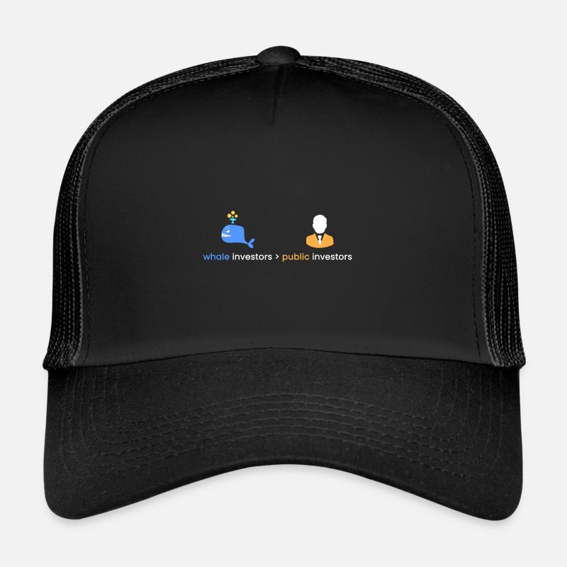 Wal-Investoren > Öffentlichkeit - Trucker Cap - Schwarz/Schwarz
