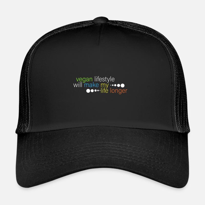 Vegan wird mein Leben länger machen Trucker Cap