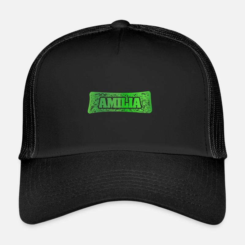 Amilia comme prénom Casquette trucker 