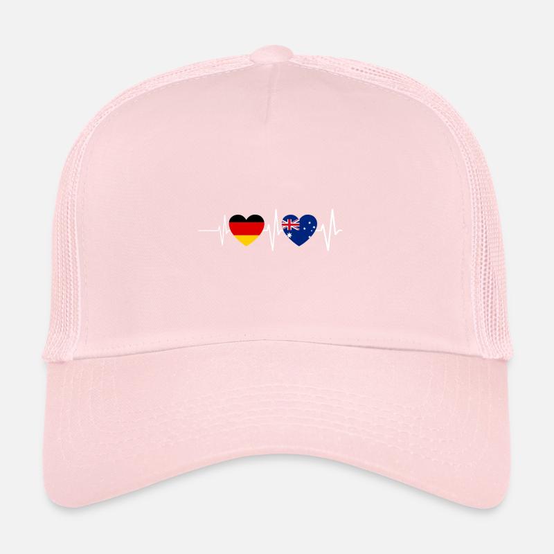 Australier Deutscher Herzschlag Deutschland Austra Trucker Cap