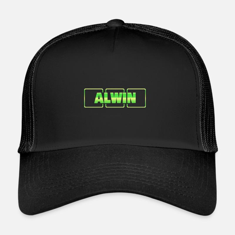 Baptism Christening gift gift idea First name Alwin Trucker Cap