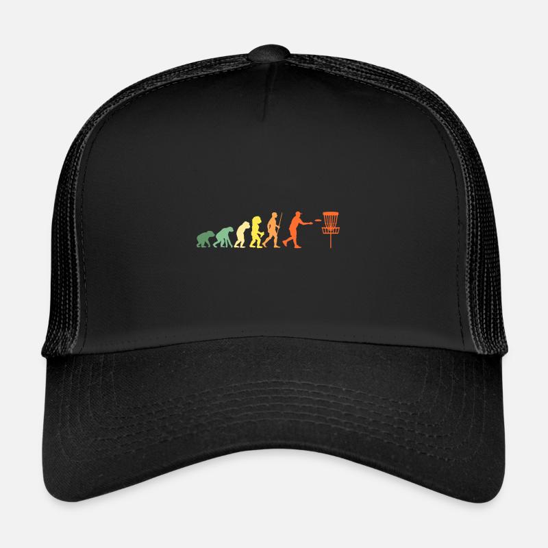 Disc Golf Funny Frisbee Cadeau Evolution Rengaine Casquette trucker 