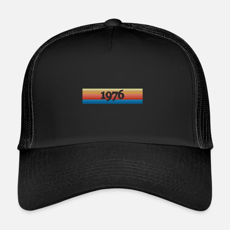 1976 1976 - Trucker Cap - Schwarz/Schwarz
