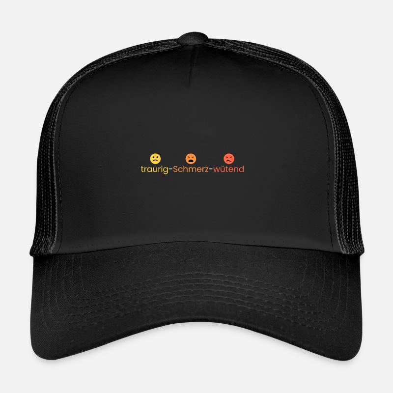 triste - douleur - colère Casquette trucker 