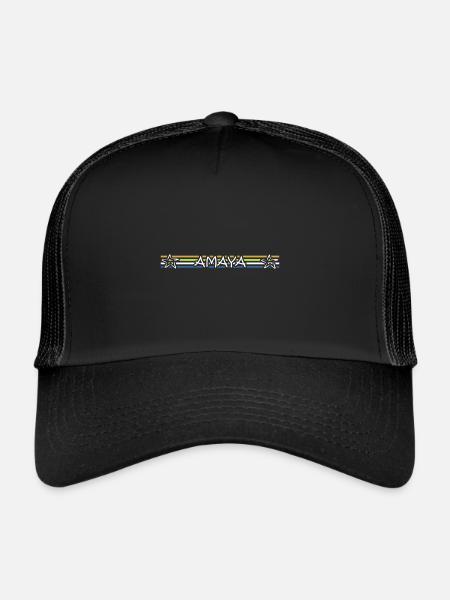 Gift for Amaya - Trucker Cap - black/black - Front