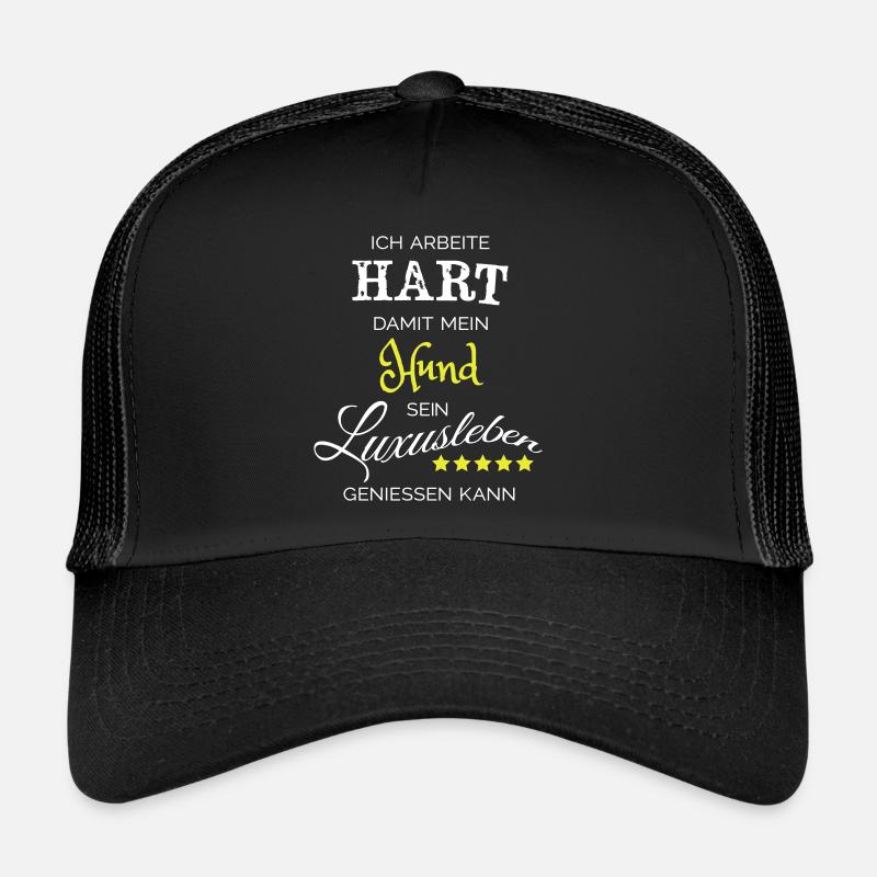 Ich arbeite hart - Hund Trucker Cap