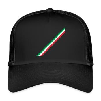 ITALIAN FLAG - Trucker Cap - black/black - Front