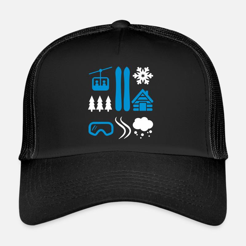 SKI - Trucker Cap - Schwarz/Schwarz