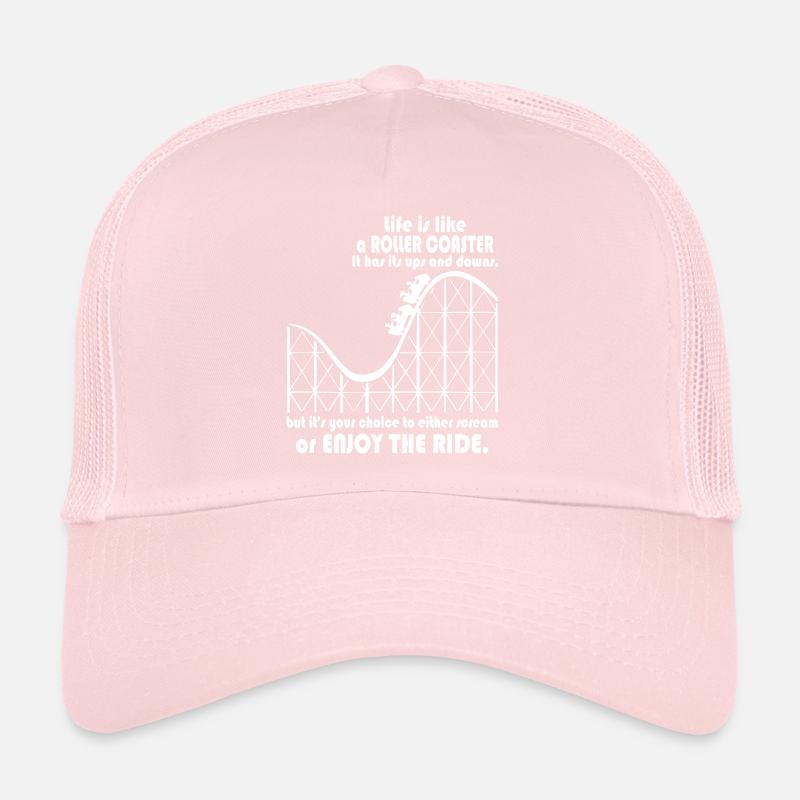 La vie est comme un roller coaster Casquette trucker 