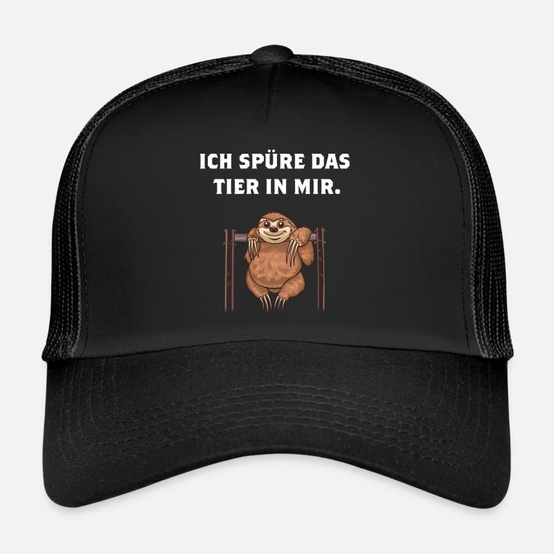 Faultier Ich spüre das Tier in mir lustiger Spruch Trucker Cap