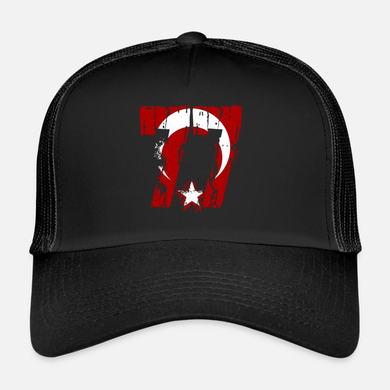 77 Yalova used Styl - Trucker Cap - Schwarz/Schwarz