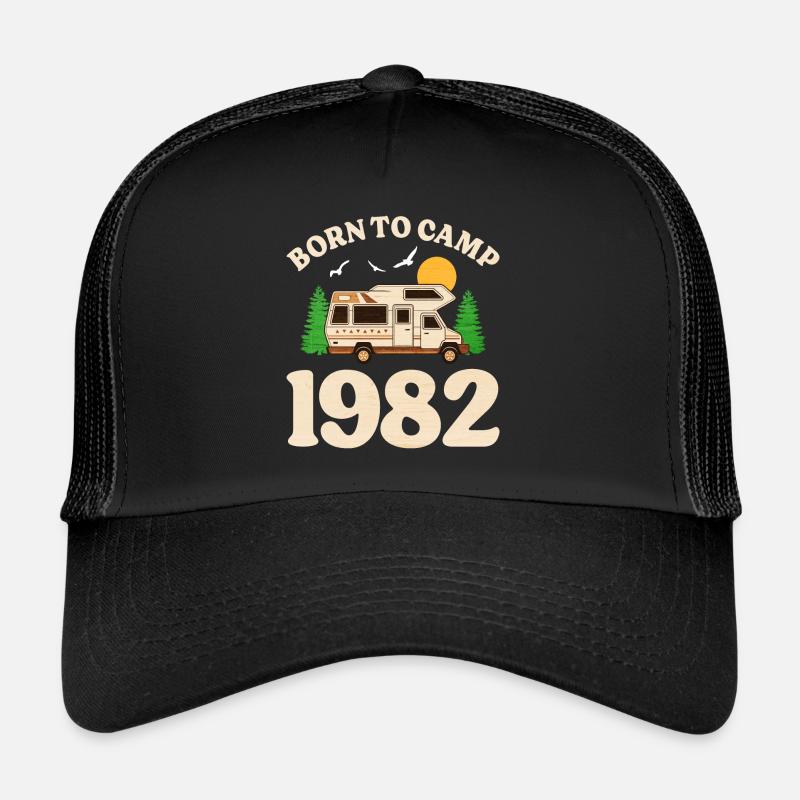 Né Pour Camper 1982 Camping 40 Ans Anniversaire Casquette trucker 