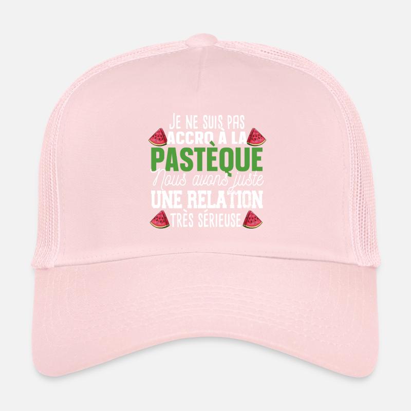 Pastèque Fruit Relation Cadeau Humour Rouge Vert Casquette trucker 