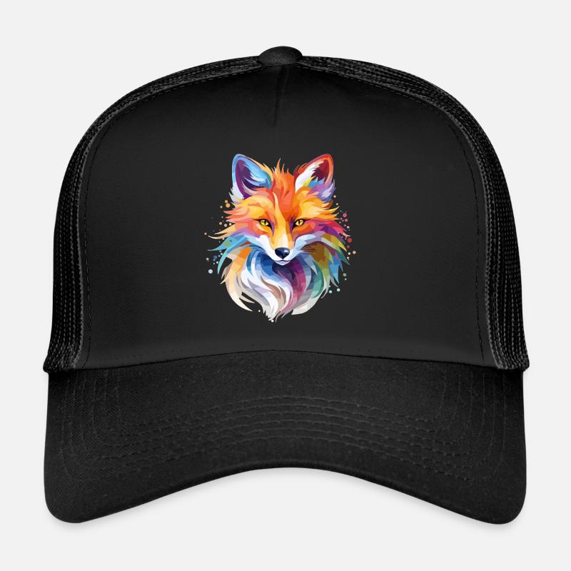 Cool Fox Design - Trucker Cap - black/black