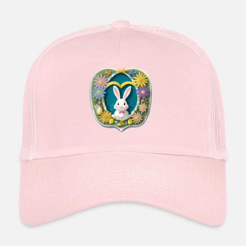 Lapin de Pâques Motif de Pâques Casquette trucker 
